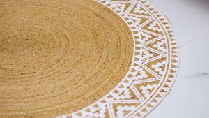 Tapis en jute de 3 pieds, couleur unie, à poils longs, adapté aux animaux domestiques, lavable, résistant aux taches, fait main, tapis traditionnel pour pique-nique, vente chaude - Product Image 3