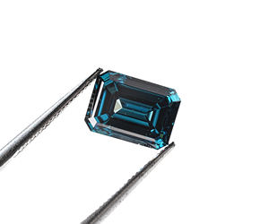 Diamante Cultivado en Laboratorio CVD de Corte Esmeralda Azul Intenso de 2.0 Ct, Claridad VVS-VS, Certificado IGI, Color Fantasía - Product Image 3