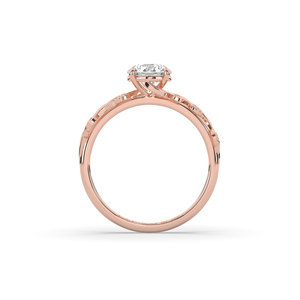 1 CARAT LAB GROWN OVAL CUT 14K SOLID GOLD DIAOMND <b>RING</b> IGI CERTIFIED for ENGAGEMENT & <b>WEDDING</b> - Product Image 2