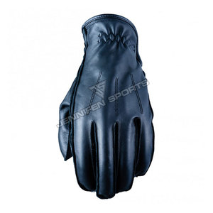 Gants de moto vintage en cuir de chèvre pour l'hiver, gants de course rétro marron à doigts complets pour hommes et femmes - Product Image 3