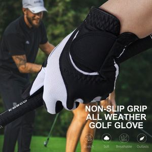 Gants de golf en cuir PU Cabretta à logo personnalisé, aimantés, pour usage extérieur – Vente chaude - Product Image 1