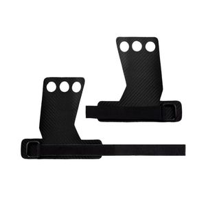 Protège-mains texturés à 3 trous pour la gymnastique, la musculation et l'entraînement sur barre – Conception personnalisée pour la fabrication de matériel de musculation - Product Image 2