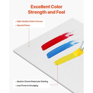 Confezione da 24 Tavole in tela bianca da 12X16 pollici per dipingere tele per opere d'arte creativa - Product Image 3