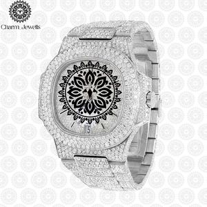 Reloj Charm_Jewells de Lujo, Acero Inoxidable, Forma Tonneau, 40mm, Analógico, Cuarzo, Bisel con Diamantes, Unisex, Moda - Product Image 1