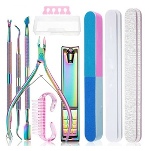 <b>Nail</b> Cleaning Tool Stainless Steel Beauty <b>Kit</b> Made In Pakistan Wholesale High Quality Dual-end Flat Cuticle Pusher Set - Product Image 1