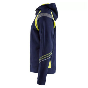 Men Construction Working Long Sleeve Workwear Hoodies Hi Vis <b>Worker</b> Reflective Tape Security Zipper <b>Jackets</b> Hoodie - Product Image 6