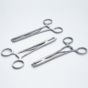 Pinza para toallas quirúrgicas de acero inoxidable tipo Backhaus, pinza para paños médicos, instrumento reutilizable de QASIDEN INSTRUMENTS - Product Image 1