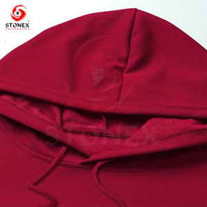 Sweat à capuche pour homme de haute qualité, col en polaire uni, 100% coton, saison hivernale, vente en gros, logo personnalisé, écologique, doublé - Product Image 5