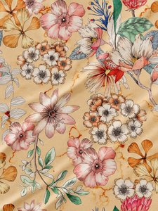 Floral Printed Organic Eco-Friendly 100% Viscose <b>Fabric</b> Woven Textile for Garment Home Decor Lining Skirts - Product Image 3