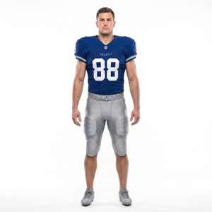 Conjunto de Camiseta y Pantalones de Fútbol Americano Personalizados, Uniforme de Juego 100% Poliéster Malla, Ropa Deportiva OEM para Equipos - Product Image 1