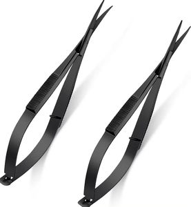 Tijeras Profesionales para Uñas de Acero Inoxidable Curvadas de Grado Salón y Herramienta para Cutículas con Hoja Afilada y Mango de Acero de Precisión - Product Image 1