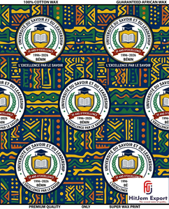 Luxury African Wax Print Fabric Manufacturer Custom University Anniversary Convention Celebration Textile Supplier OEM ODM - Product Image 6