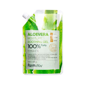 Gel apaisant hydratant à l'aloe vera Farmstay 100 ml pour le visage, type sachet - Product Image 1