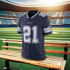 Conjunto de Uniforme de Fútbol Americano para Niños, Manga Corta con Estampado Animal, Técnica de Sublimación para Verano e Invierno - Product Image 1