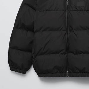 Nouvelle arrivée, veste de baseball matelassée imperméable décontractée grande taille, fermeture éclair, logo personnalisé, veste d'hiver en coton rembourré pour hommes - Product Image 4