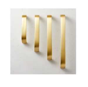 <b>Brushed</b> Gold Circular Door Handle Modern Satin Brass Interior Door Lever Zinc Alloy <b>Round</b> Backplate Luxury Home Hardware - Product Image 4