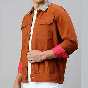 Chaqueta Vaquera Personalizada Estilo Vintage Casual para Hombre, Venta al por Mayor de Fábrica, Transpirable, Antibacteriana, Ecológica, Completamente Lavada, con Botones - Product Image 5