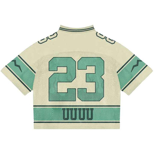 Camiseta de Fútbol Americano Personalizada al por Mayor, Transpirable, de Malla, 100% Poliéster, Antibacteriana, de Secado Rápido, Cuello en V, Correa Ajustable - Product Image 4