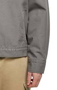 Veste de travail décontractée en jean avec logo personnalisé pour hommes, col rabattu, fermeture éclair, style ouvrier vintage, respirante et coupe-vent, hiver - Product Image 5