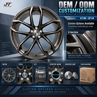 Jantes forgées brossées à cinq branches, 18-22 pouces, bronze brossé, 5x112 5x114.3 VIW-214 pour BMW Audi Mercedes-Benz