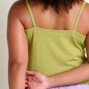 Women's Running Tank Tops OEM Service Eco-Friendly Fleece Solid Color Breathable Lightweight Knitted Camisole Gym Sport Summer - Product Image 2