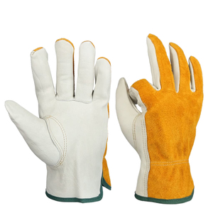 Premium Cowhide Leather Work Gloves Safety Construction Gloves Durable Industrial Ranch General Purpose Gardening Gloves OEM - Product Image 1