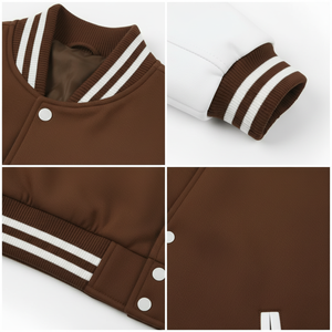 <b>Mens</b> Regular Fit Varsity <b>Jacket</b> Cotton Blend 350 GSM Button Closure Long Sleeve Casual Wear Soft Breathable Durable OEM Service - Product Image 5