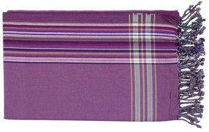 Serviette Kikoy en coton tissé de couleur unie à séchage rapide Rudra Apparel, modèle 011, pour usage domestique - Product Image 3