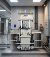 Transformateur de distribution triphasé 2000 KVA 50Hz 33kV vers 433V, refroidissement ONAN, changeur de tension à faible perte de puissance