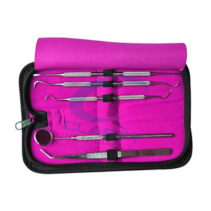 Kit d'instruments chirurgicaux dentaires, kit de nettoyage dentaire, vente chaude, source d'alimentation manuelle, acier, hygiène buccale - Product Image 4