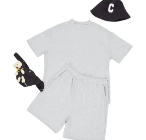 Conjunto Deportivo Ligero de Verano para Hombre, Transpirable, de Dos Piezas, Camiseta y Pantalones Cortos, Ropa Casual Urbana, Fabricante OEM ODM - Product Image 6