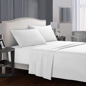 4pcs Bed <b>Sheet</b> Sets Home Textile Luxury Soft Cotton Bed <b>Flat</b> <b>Fitted</b> <b>Sheet</b> Sets - Product Image 2