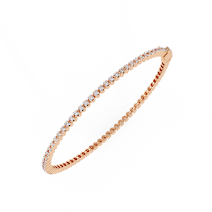 Pulsera de tenis clásica de diamantes de 1.60 mm de EFVVS, joyería fina para mujer, brazalete de tenis con piedras naturales, certificado IGI, oro de 14 quilates, elegante. - Product Image 2