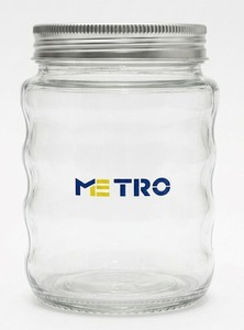 Premium 250 ML Round Screw Glass <b>Jar</b> Food Safe Airtight Lid Honey <b>Jam</b> Spice Storage Container for Home Kitchen Use - Product Image 1
