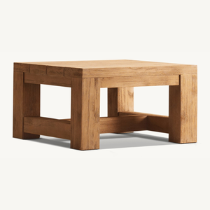 <b>Table</b> with short <b>legs</b> made of good quality and durable teak wood, suitable for outdoor or indoor use - Product Image 4