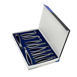 Ensemble de forceps d'extraction dentaire ergonomiques en acier inoxydable, instruments de chirurgie d'extraction dentaire à turbine, certifiés CE, réutilisables - Product Image 1