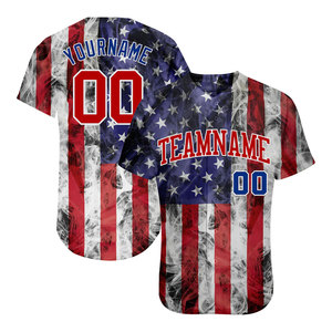 เสื้อเบสบอลทีมแบบยูนิเซ็กซ์ โพลีเอสเตอร์/คอตตอน คุณภาพสูง พิมพ์ลายด้วยความร้อน ระบายอากาศได้ดี แห้งเร็ว ขายส่ง - Product Image 1