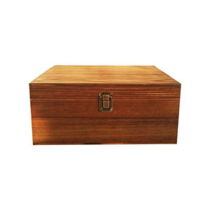 Unfinished Wooden <b>Box</b> Pine Wood Decorative Gift Storage Watch <b>Jewelry</b> Tea Ring Wine <b>Box</b> Craft Stash Boxes <b>with</b> Hinged Lid <b>Lock</b> - Product Image 1