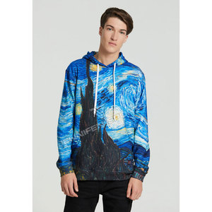 Sweat-shirts à capuche sportifs pour hommes, style imprimé personnalisé, hiver, haute qualité, 100% coton, 450g, tricotés, surdimensionnés, OEM, respirants - Product Image 3