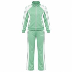 Ensemble de survêtement court 2 pièces personnalisé noir pour femme – Sweat à capuche court zippé et pantalon de survêtement - Product Image 3