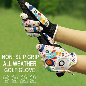 Gants de golf professionnels blancs et noirs pour droitiers et gauchers, adhérence imbattable, antidérapants, séchage rapide, gants de golf Polo confortables - Product Image 3