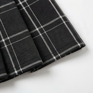 Mini-jupe plissée à carreaux pour femme, taille normale, en polyester tissé, style décontracté toutes saisons - Product Image 6