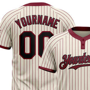 Jersey de Béisbol de Dos Botones con Precio Económico y Servicio OEM, Último Diseño, Transpirable, de Secado Rápido, Color Sólido - Product Image 6