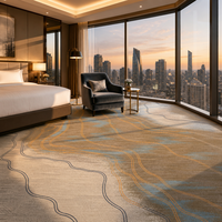 Tapis Axminster de luxe, tapis d'hôtel, tapis mural, tapis commercial pour la décoration des chambres d'hôtel 5 étoiles