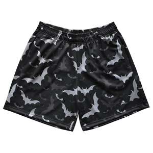 Shorts de sport personnalisés en maille imprimée, imperméables, respirants, antibactériens, à taille élastique, pour le football et la rugby - Product Image 6
