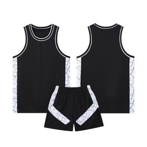 Men Red Sleeveless Basketball Jersey Set Moisture Wicking <b>Polyester</b> <b>Shorts</b> Sublimated Print All Seasons - Product Image 6