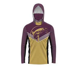 Camisetas con Capucha de Secado Rápido y Transpirables con Diseño de Sublimación, Ropa de Pesca para Hombre, Material de Spandex/Poliéster, Manga Larga, Alto Rendimiento - Product Image 5