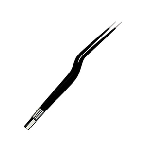 Pinzas Bipolares Rectas y de Bayoneta Manuales Reutilizables de Alta Calidad, Color Negro, Acero Inoxidable, Uso en Cirugía General - Product Image 1