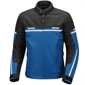 Chaqueta de Motociclismo para Hombre, Resistente al Viento, con Gorro Desmontable y Diseño de Banda Reflectante, para Aventuras - Product Image 3