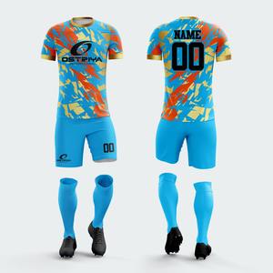 Maillot et short de football personnalisés à séchage rapide, nouveau design tribal 2026, qualité supérieure, tenue de sport pour équipe de football - Product Image 3